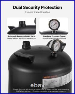 VEVOR 200 sq. Ft² Cartridge Pool Filter Valve 9000 GPH Swimming Filtration System