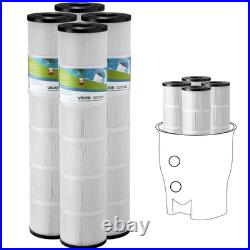 VEVOR 4Pack Hot Tub Pool Filter Cartridge 130Sq. Ft Compatible Pentair CCP520