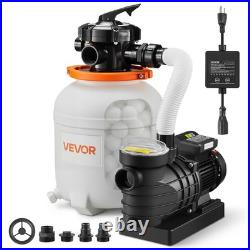 VEVOR FlashPure Sand Filter Pump for Above Ground Pool 12 3000 GPH 0.5 HP Timer