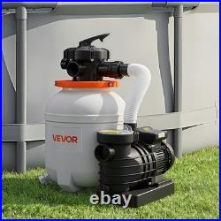 VEVOR FlashPure Sand Filter Pump for Above Ground Pool 12 3000 GPH 0.5 HP Timer