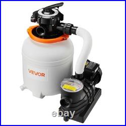 VEVOR FlashPure Sand Filter Pump for Above Ground Pool 12 3000 GPH 0.5 HP Timer