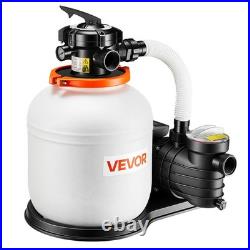 VEVOR FlashPure Sand Filter Pump for Above Ground Pool 14 3500 GPH 0.75HP Timer