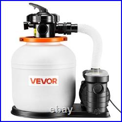 VEVOR FlashPure Sand Filter Pump for Above Ground Pool 14 3500 GPH 0.75HP Timer