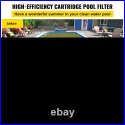 VEVOR Pool Cartridge Filter, 100Sq. Ft Filter Area Inground Pool Filter, Above Gr