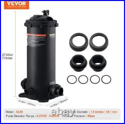 VEVOR Pool Cartridge Filter In/Above Ground Swimming Pool Filtration GL-50