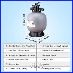 VEVOR Sand Built Tough 22 Sand Filter In-Ground Swimming Pool with 7-Way Valve