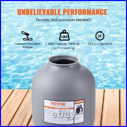 VEVOR Sand Filter 16 Above Inground Swimming Pool Sand Filter with 7-Way Valve