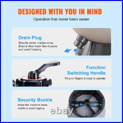 VEVOR Sand Filter 16 Above Inground Swimming Pool Sand Filter with 7-Way Valve