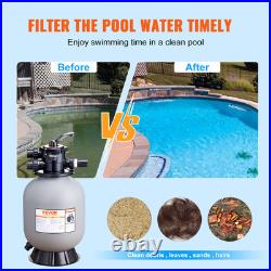 VEVOR Sand Filter 16 Above Inground Swimming Pool Sand Filter with 7-Way Valve