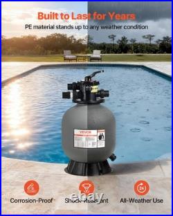 VEVOR Sand Filter 18 in Above Inground Swimming Pool Sand Filter 7-Way Valve
