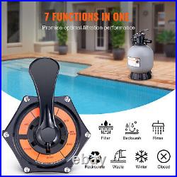 VEVOR Sand Filter 19 Above Inground Swimming Pool Sand Filter with 7-Way Valve