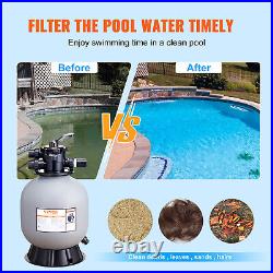 VEVOR Sand Filter 19 Above Inground Swimming Pool Sand Filter with 7-Way Valve