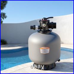 VEVOR Sand Filter 20 in Above Inground Swimming Pool Sand Filter 7-Way Valve