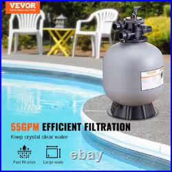 VEVOR Sand Filter 22 Above Inground Swimming Pool Sand Filter with 7-Way Valve