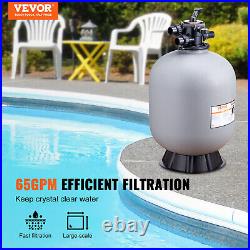 VEVOR Sand Filter 24 Above Inground Swimming Pool Sand Filter with 7-Way Valve