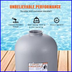 VEVOR Sand Filter 24 Above Inground Swimming Pool Sand Filter with 7-Way Valve