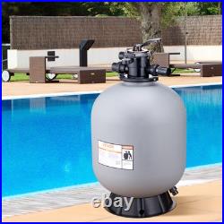 VEVOR Sand Filter 24 Above Inground Swimming Pool Sand Filter with 7-Way Valve