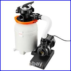 VEVOR Sand Filter Pump for Above Ground Swimming Pools 10 in 3000 GPH 0.33 HP