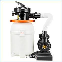 VEVOR Sand Filter Pump for Above Ground Swimming Pools 10 in 3000 GPH 0.33 HP