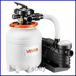 VEVOR Sand Filter Pump for Above Ground Swimming Pools 12 3000 GPH 0.33HP Timer