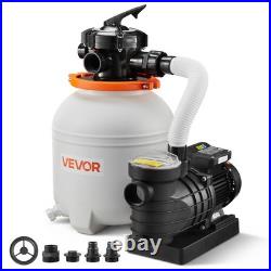 VEVOR Sand Filter Pump for Above Ground Swimming Pools 13 in 3500 GPH 0.75 HP