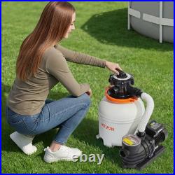 VEVOR Sand Filter Pump for Above Ground Swimming Pools 13 in 3500 GPH 0.75 HP