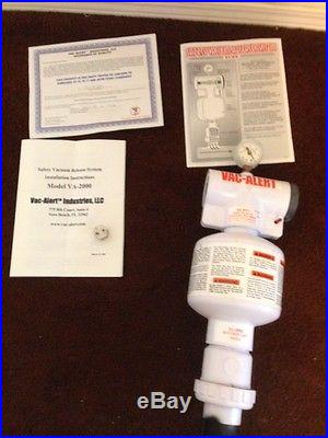 Vac-Alert VA2000L Safety (Submerged Suction) Vacuum Release System