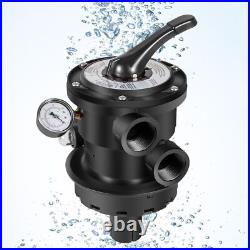 Vari-Flo Multiport Valve 1-1/2 FIP Top Mount For Hayward Sand Filter SP0714T US