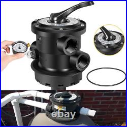 Vari-Flo Multiport Valve 1-1/2 FIP Top Mount For Hayward Sand Filter SP0714T US