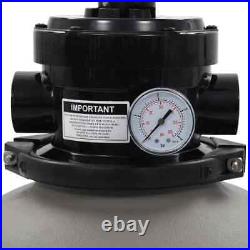 VidaXL 1849GPH Self Priming Swimming Pool Pump with Timer Sand Filter Above Ground