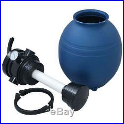 VidaXL Pool Sand Filter with 4 Position Valve Blue 11.8 Water Clean Equipment