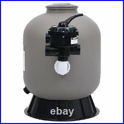 VidaXL Pool Sand Filter with Side Mount 6-Way Valve Gray