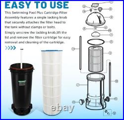 W3C17502 Swimming Pool Plus Cartridge Filter Assembly 200 Sq Ft, 150 GPM #2048WT5