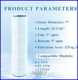 WuYan CCP520 Pool Filter Cartridges Pleatco PCC130 Unicel C-7472 4 PACK
