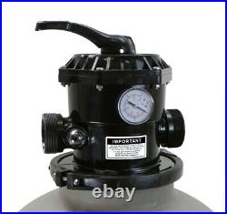 XtremepowerUS 16 Swimming Pool Sand Filter With 7-Way Valve. FREE SHIPPING