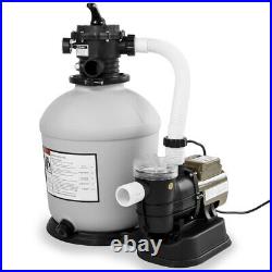 XtremepowerUS Above-Ground Pool 16 Sand Filter With 3100GPH 3/4hp Pool Pump Set