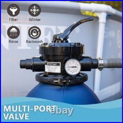 XtremepowerUS High-Flo Sand Filter Pump System 13 Filter Tank 10,000 Gallons