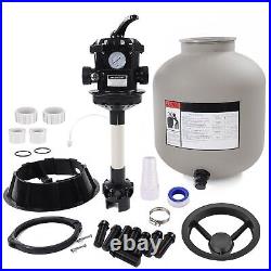 Yescom 16 Above Inground Swimming Pool Sand Filter Valve Fit 3/4HP Water Pump