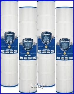 Yoojequa CCP520 Pool Filter Cartridges Pleatco PCC130 Unicel C-7472 4 PACK